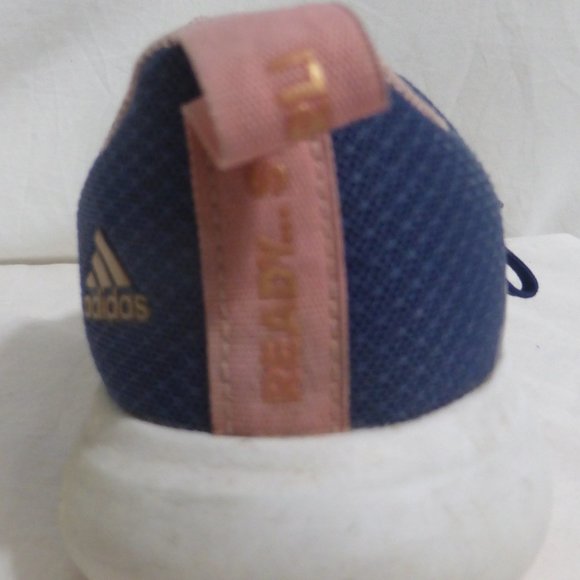 ADIDAS, non marking running shoes, Ready Steady Girl! print on back pull tab EUC - Picture 12 of 14